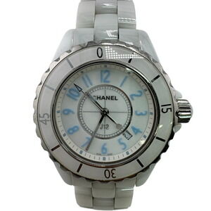CHANEL J12 H3826 Limited Edition of 2000 Blue Light Watch White Women's